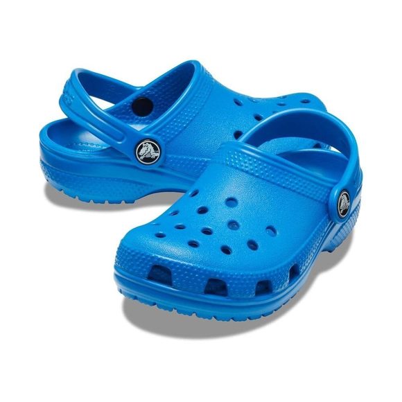 CROCS KIDS' CLASSIC CLOG , BRIGHT COBALT/BRIGHT COBALT, 4 BIG KID - Picture 5 of 6